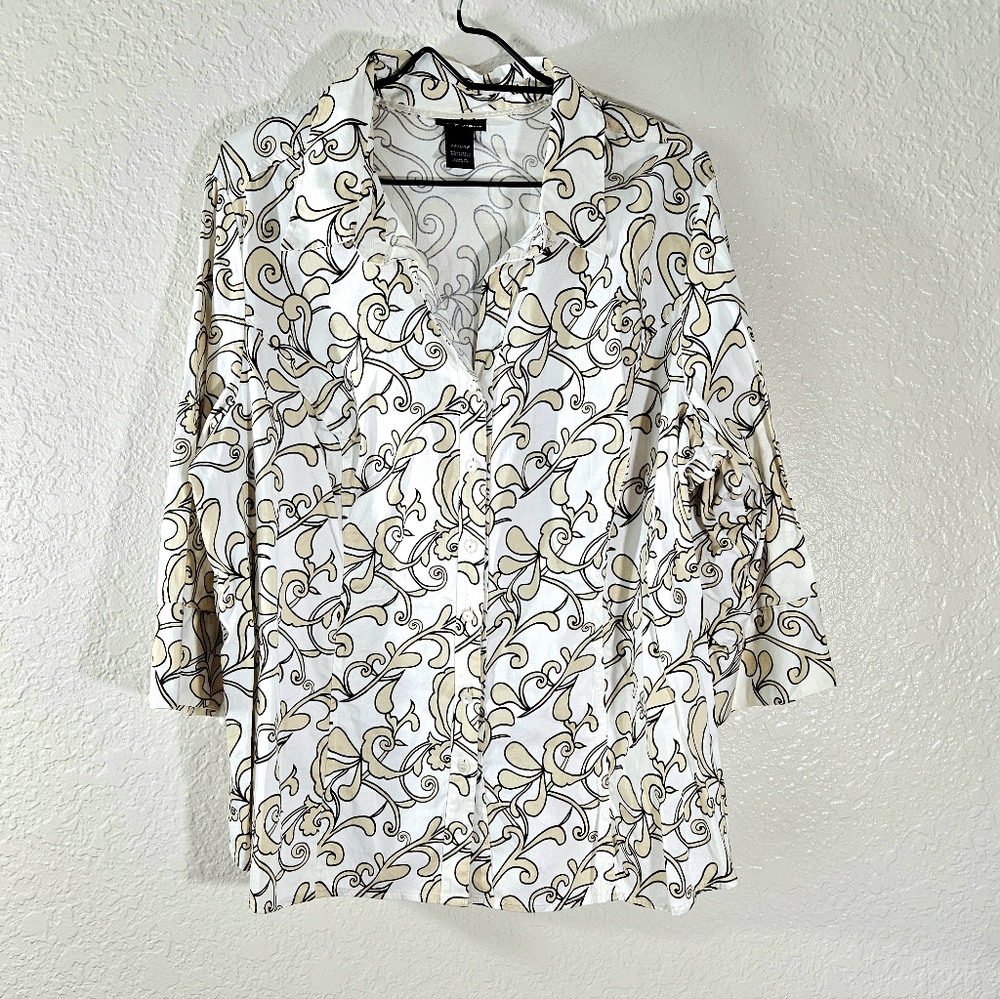 Lane Bryant Button Up Blouse Sze 22